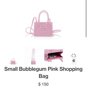 Telfar Global Small Crossbody bubblegum pink